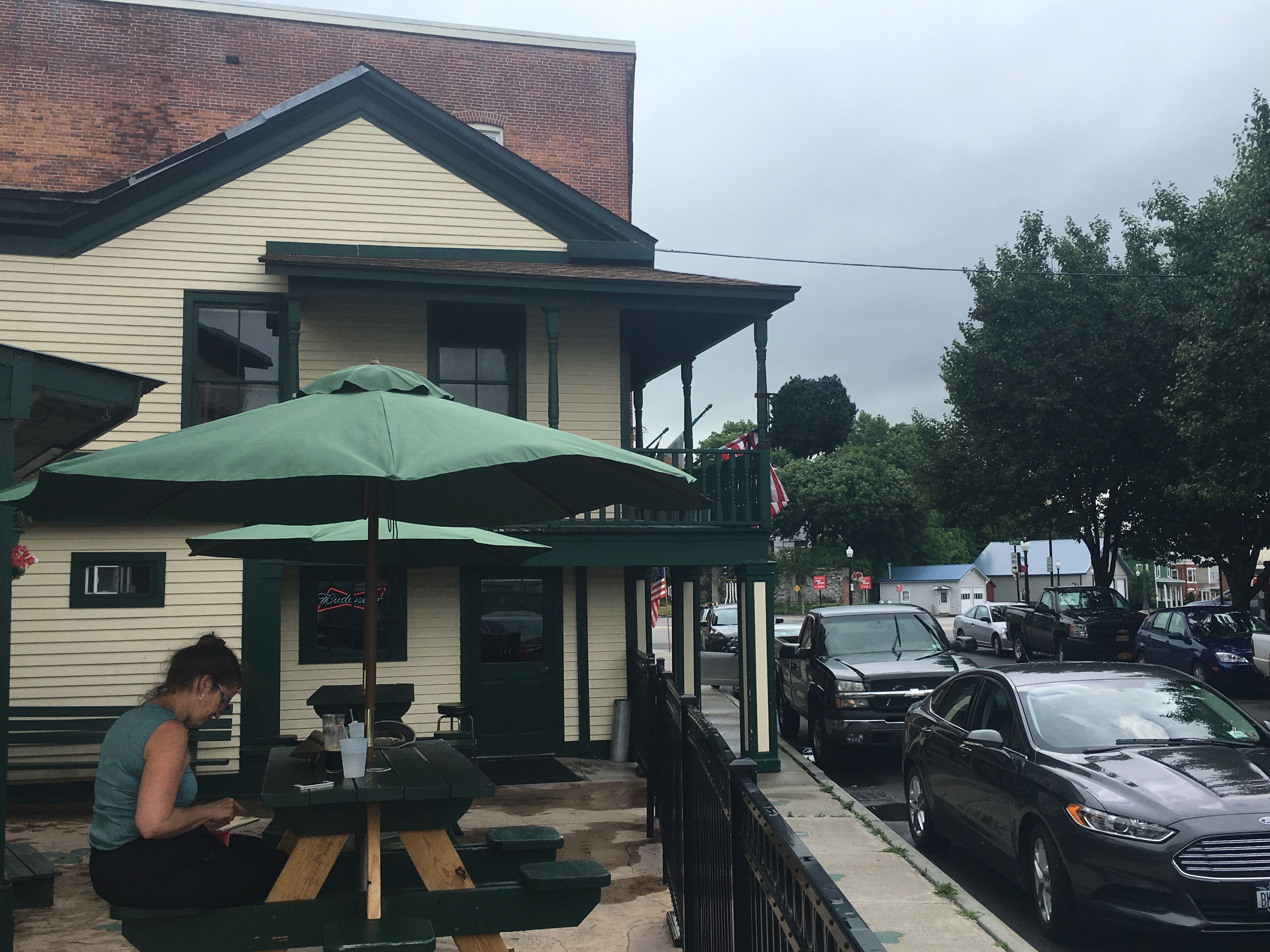 Having a trail side Guinness in Canajoharie, NY