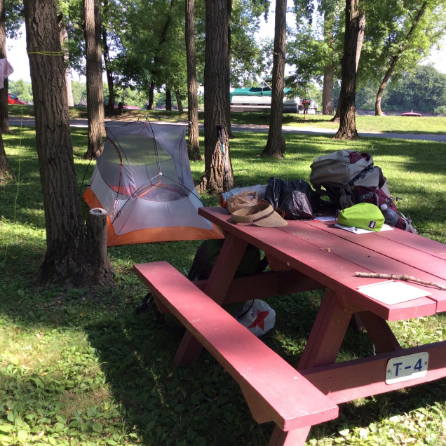 Arrowhead RV Park on the banks of the Mohawk River just west of Scotia, NY