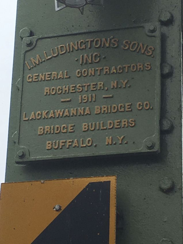 Holley Lift Bridge plaque