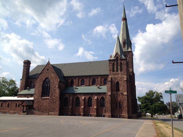 St. Mary's built out of Medina Sandstone