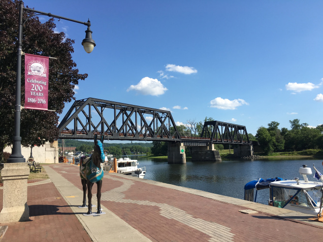 Waterford, NY Visitor Center at the Confluence of the Mohawk River and Erie Canal