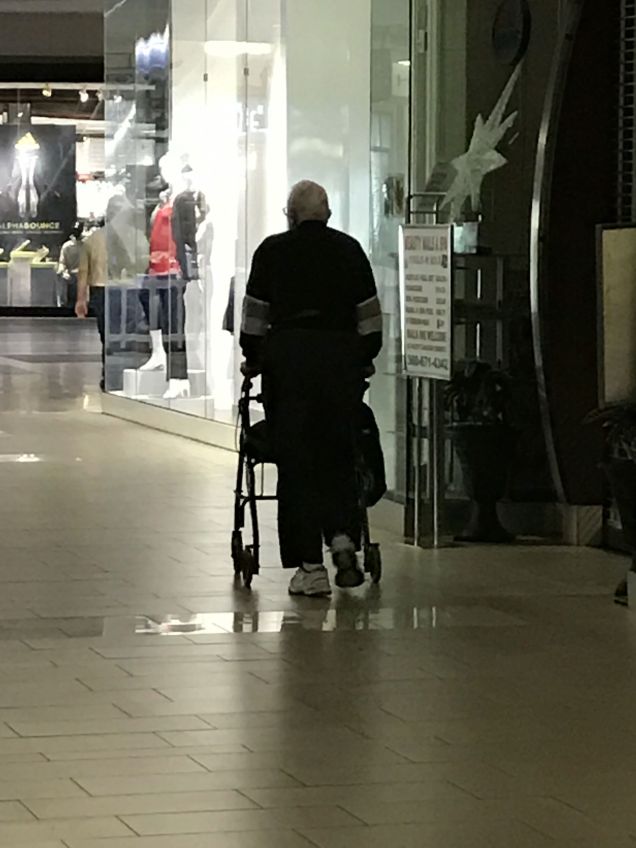 Mall walking is awesome for those needing an even surface