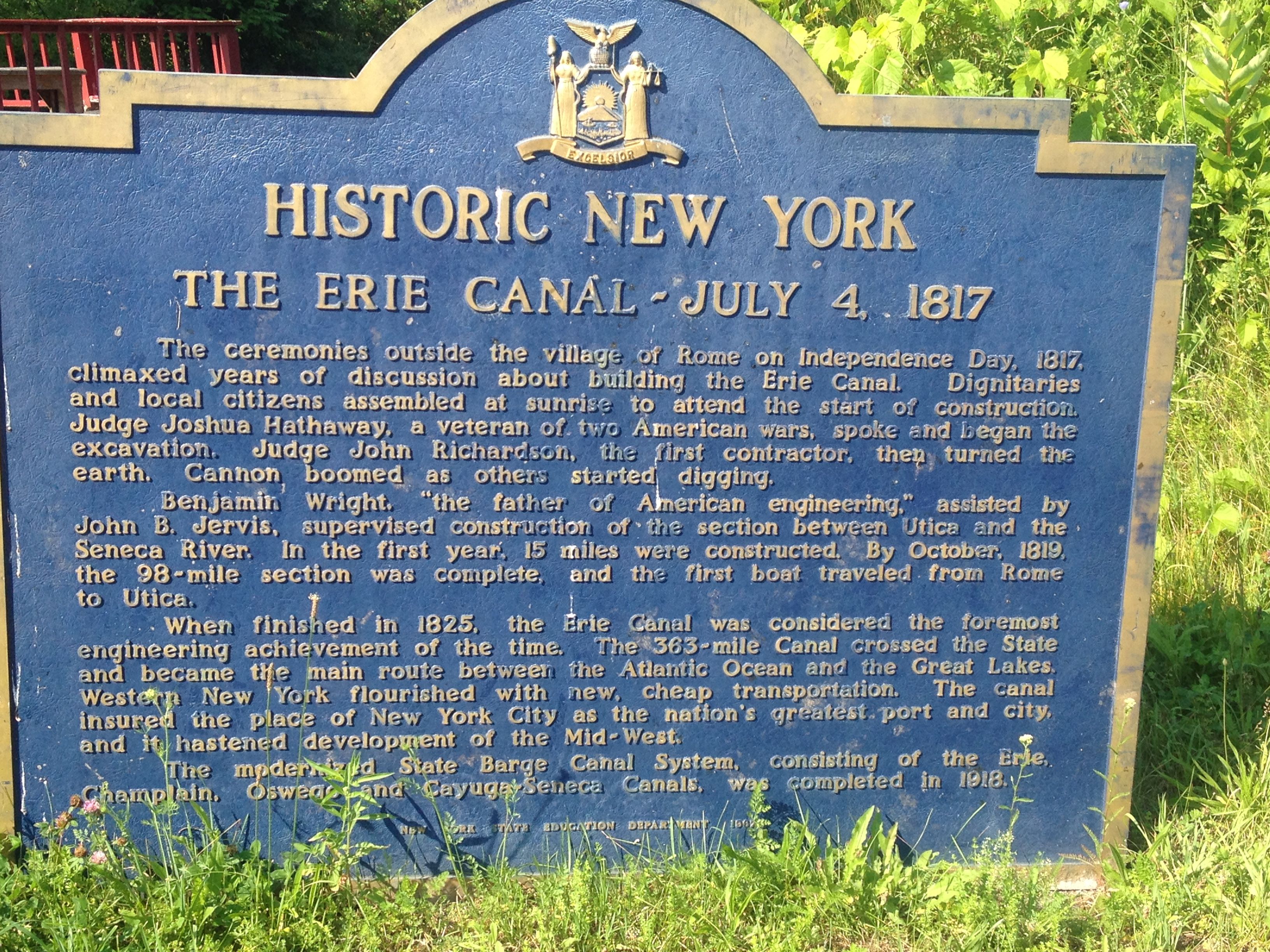 Sign found in back of abandoned Erie Canal Village, Rome, NY