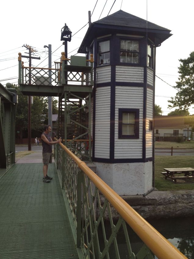 Operator's tower at the lift bridge in Holley, NY
