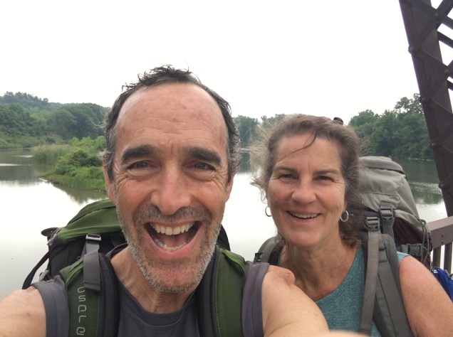 Still smiling despite walking after 6 extra miles!