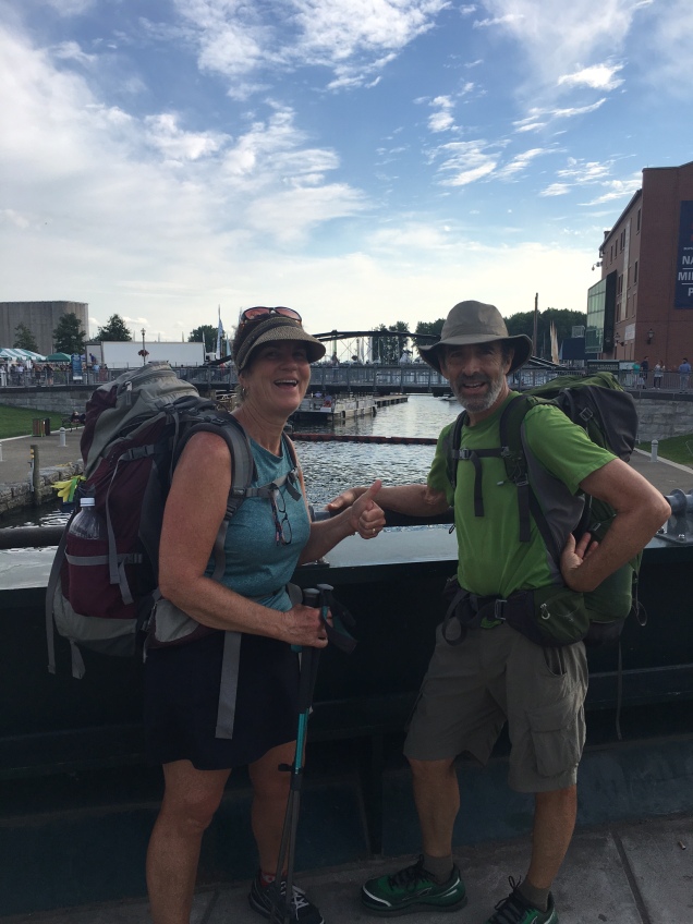 Finishing our Erie Canal walk in Buffalo, NY