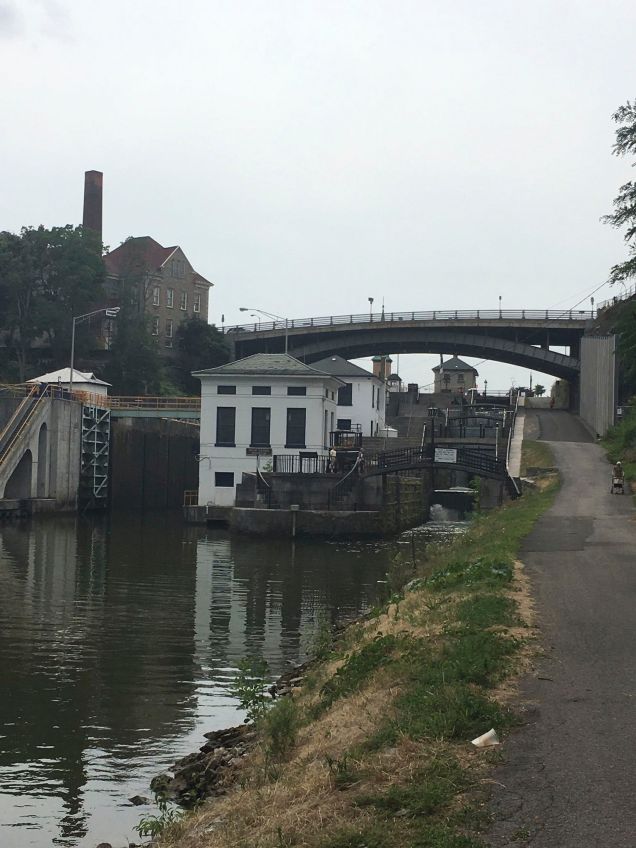 Base of locks at Lockport