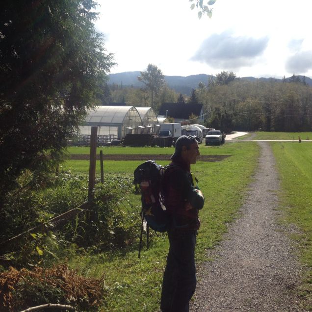 Aaron, coming into Joe's Garden area on Connelly Creek Trail